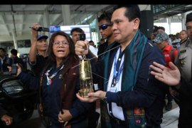 Polda sumut amankan kirab obor Asian Games