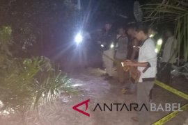 Polres Bangka Selatan olah TKP penemuan mayat