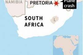 19 orang terluka akibat pesawat jatuh di Afrika Selatan