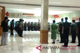 Tradisi penyambutan Pangdam XIV/Hasanuddin dilakukan lebih awal