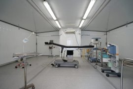 Kontainer GG Dimanfaatkan untuk Ruang Medis di Lokasi Gempa NTB