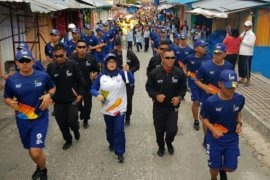 Kirab obor di Simalungun aman dan lancar