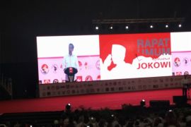Presiden Jokowi hadiri Rapat Umum Relawan Jokowi