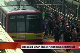 Efek ganjil genap, jumlah penumpang KRL meningkat