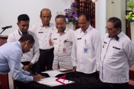 Kepala OPD Paser  tandatangani Pakta Integritas