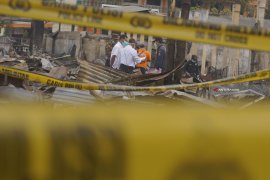 Puslabfor Periksa Sampel Material Abu Sisa Kebakaran Pasar Trenggalek