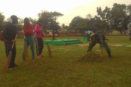 Satgas Mulai Persiapkan Upacara Penutupan TMMD Boalemo