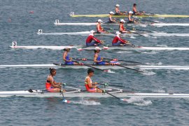 Asian Games (dayung) - Tim Indonesia raih perunggu kano 500m putri