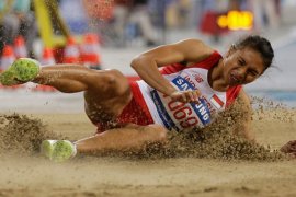 Maria Natalia Londa Turun Final Lompat Jauh