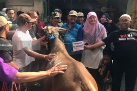 Legislator Surabaya Potong Hewan Kurban di Eks Lokalisasi Dolly