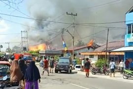 Kebakaran di Tanjung Selor