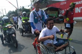 Puluhan Difabel ikut Gerak Jalan Tajemtra