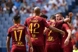 Roma ditahan imbang Chievo di Stadion Olimpico