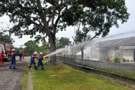 Pertamina Pangkalan Susu Gelar Simulasi Penanganan Kebakaran