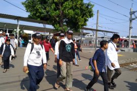 Stasiun Bogor mulai didatangi massa aksi Tauhid