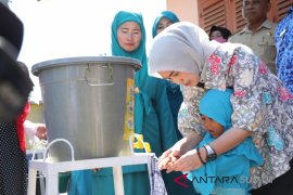 PKK ajak anak paud cuci tangan pakai sabun