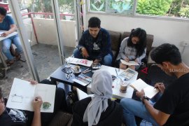 Belajar sketsa bersama Palembang Sketchers