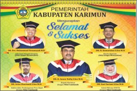 Pemerintah Kabupaten Karimun Mengucapkan Selamat &amp; Sukses Bupati Karimun Raih Gelar Doktor Cum Laude