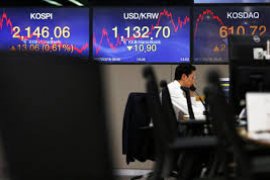 Bursa saham Seoul dibuka  0,74 persen lebih rendah