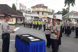 Polres Solok Kota sertijabkan Kasat Binmas lama kepada pejabat baru