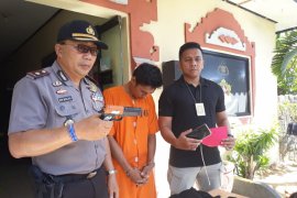 Polsek Denpasar Selatan tahan pencuri gunakan pistol mainan