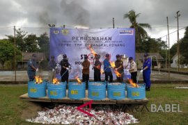 KPPBC Pangkalpinang musnahkan ribuan rokok sitaan