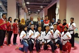 Taekwondo junior Indonesia menimba ilmu di kejuaraan dunia Taiwan