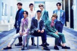 "Kami bisa dicintai selama 13 tahun karena kalian ada untuk kami," kata Super Junior
