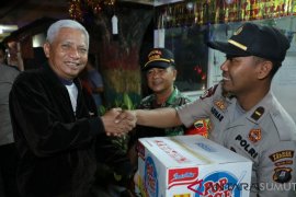 Wabup Asahan dan forkopimda monitor pos pengamanan Natal