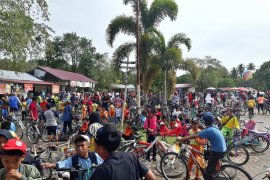 Gowes Basipaniang Wisata Alam Bareh Solok diikuti 1.500 peserta