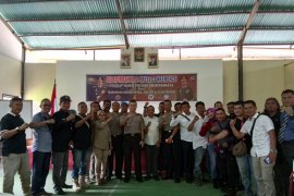 Kapolres Dharmasraya bersilaturahim dengan wartawan