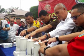 Polres Langkat blender satu kilogram sabu-sabu