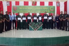 Danrem 042/Gapu canangkan pembangunan zona integritas wilayah bebas korupsi