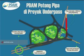 PDAM Surabaya Potong Pipa di Proyek "Underpass" Bunderan Satelit