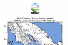 Four earthquakes of varying magnitudes jolt Indonesia on Tuesday