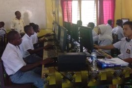 Siswa SMA Negeri I Agats ikut simulasi UNBK