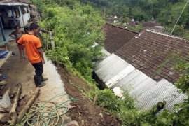Tanah Longsor Menimpa Tiga Rumah Warga  di Jember (Video)