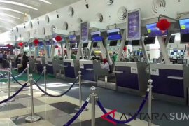 Jumlah penerbangan dan penumpang di Bandara Kualanamu turun 20 persen