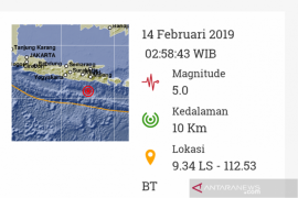 Kabupaten Malang diguncang gempa magnitudo 5,0
