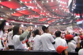 Pendukung Jokowi-Ma'ruf Amin "banjiri" ISCC Bogor