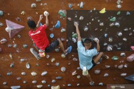 Latihan boulder pelatnas panjat tebing