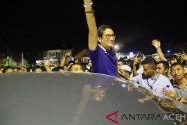 Sandiaga Uno sapa kaum milenial Lhokseumawe