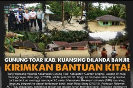Ratusan rumah di Kuansing terendam banjir