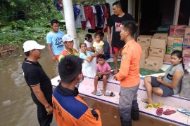 Genangan banjir di dua kecamatan di Jember mulai surut