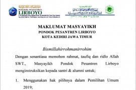 Pesantren Lirboyo Serukan Pilih Jokowi-Amin di Pemilu 2019