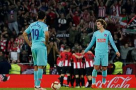 Takluk 0-2 dari Bilbao, peluang atletico Madrid juarai liga Spanyol meredup