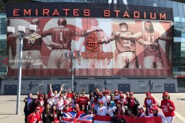 Lagu Indonesia Raya bergema di stadium Emirates