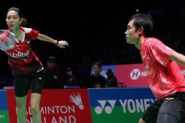 Hafiz/Gloria kalahkan Rinov/Pitha untuk maju ke babak kedua