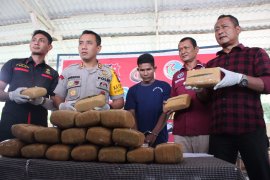 Polres Binjai gagalkan penyeludupan 19 bal ganja tujuan Medan