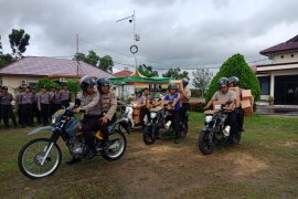 Polres Bangka Barat gelar simulasi pengamanan pemungutan suara di TPS